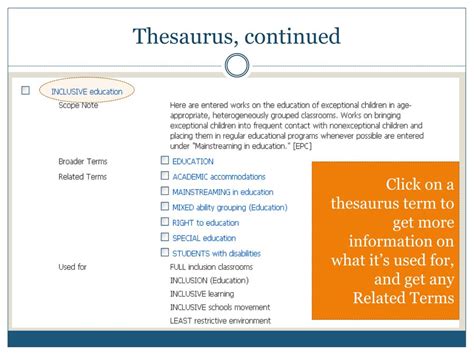 ( v. . Thesaurus continued
